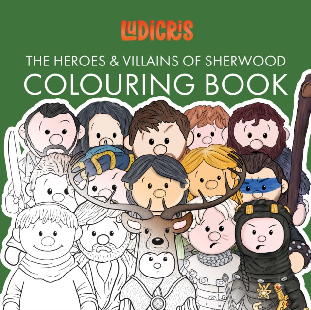 Heroes Villains Of Sherwood Colouring Bo
