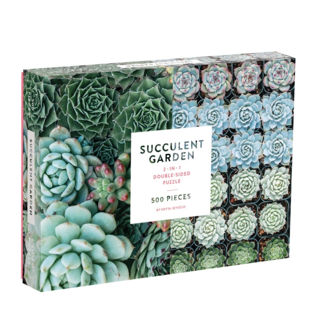 Succulent Garden 2sided 500 Piece Puzzle