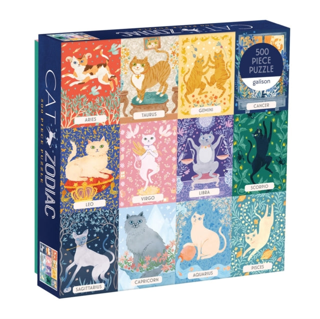 Cat Zodiac 500 Piece Puzzle By Considine,maeva