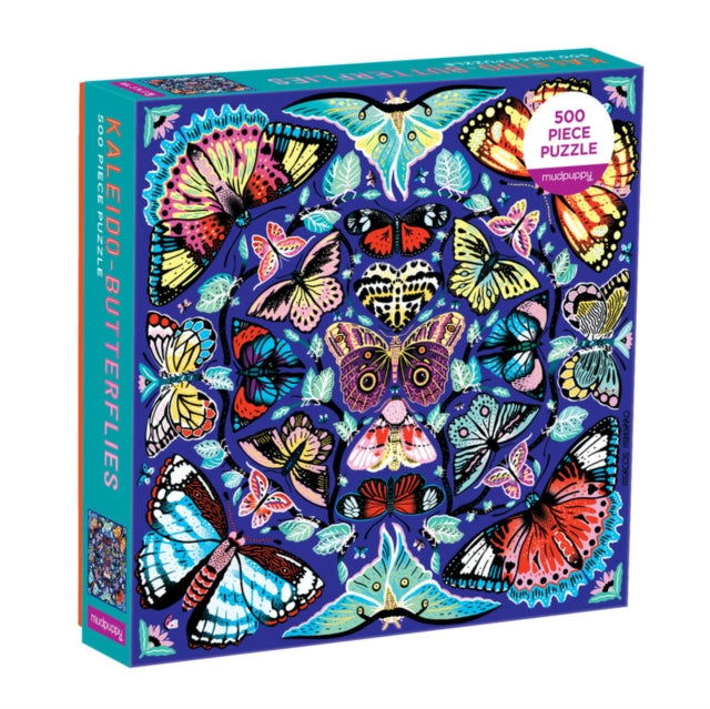 Kaleidobutterflies 500 Piece Family Puzz By Mudpuppy