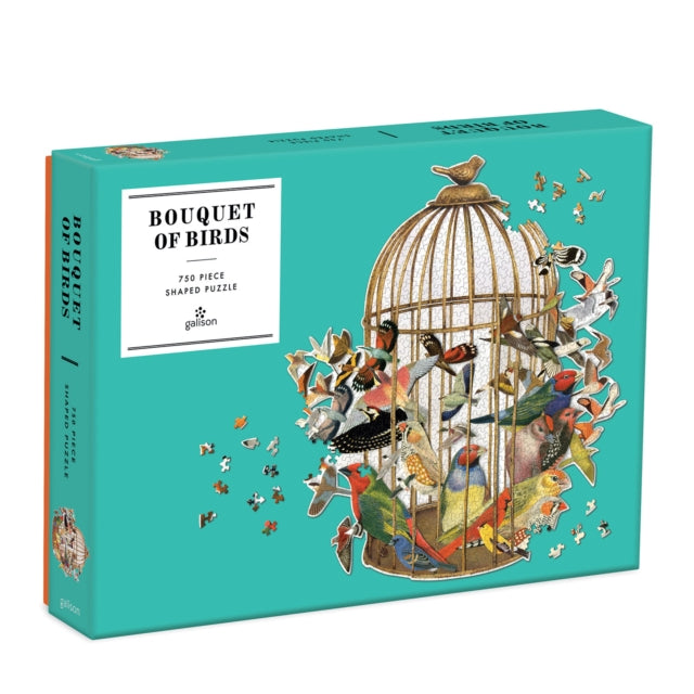 Bouquet Of Birds 750 Piece Shaped Puzzle By Galison  Ben Giles