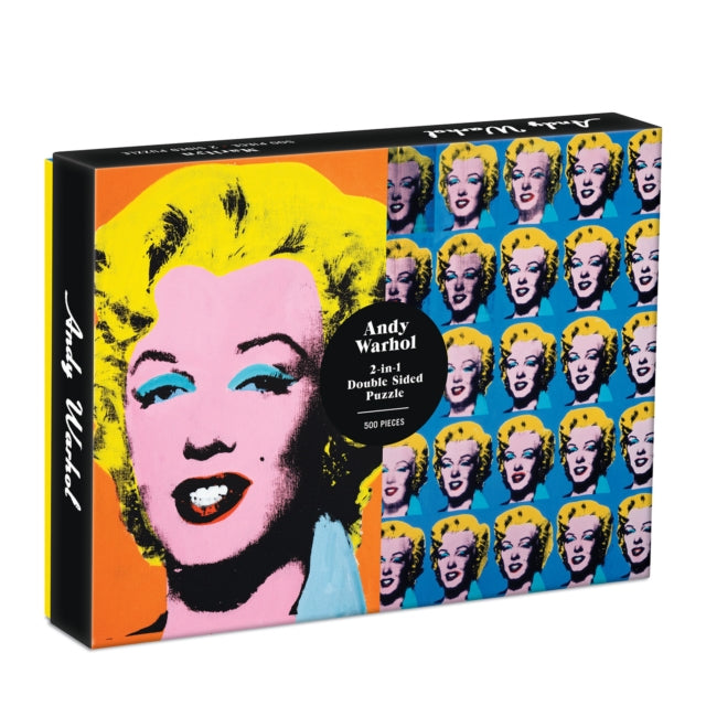 Warhol Marilyn 500 Piece Double Sided Pu By Galison
