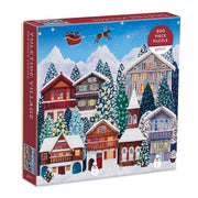 Yuletide Village 500 Piece Puzzle By Galison  Claire Wint