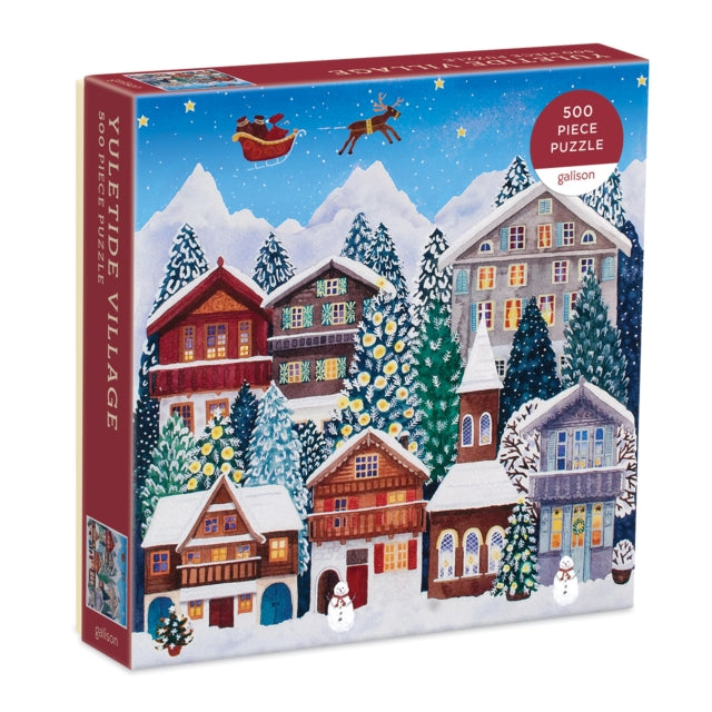 Yuletide Village 500 Piece Puzzle By Galison  Claire Wint