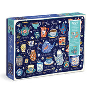 Tea Time 1000 Pc Puzzle With Shaped Pcs By Galison  Christine D