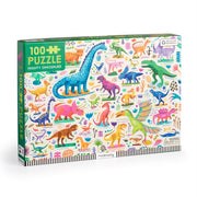 Mighty Dinosaurs 100 Piece Puzzle By Mudpuppy