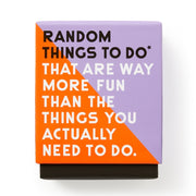 Random Things To Do Box By Brass Monkey  Brass