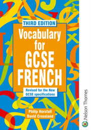 Vocabulary For Gcse French By Horsfall, Philip