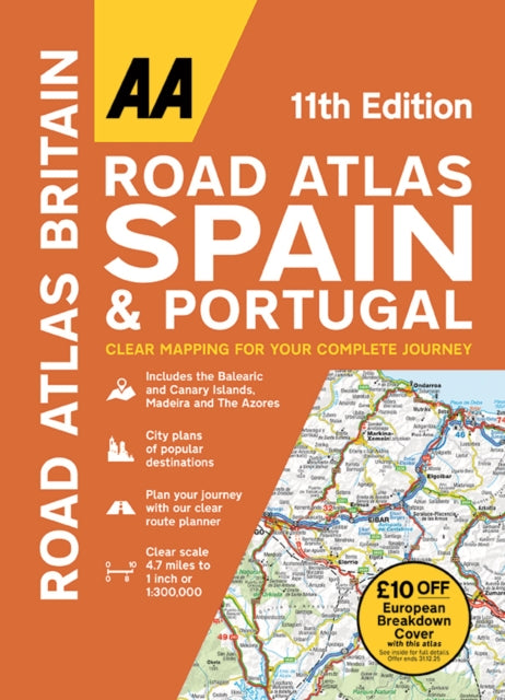 Aa Road Atlas Spain & Portugal Spiral