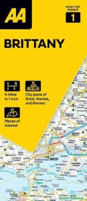 Road Map France Series 1 Brittany