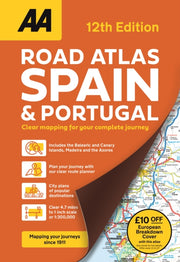 Road Atlas Spain & Portugal By Aa Publishing