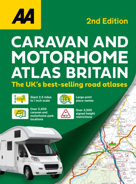 Caravan & Motorhome Atlas Britain Spiral By Aa Publishing