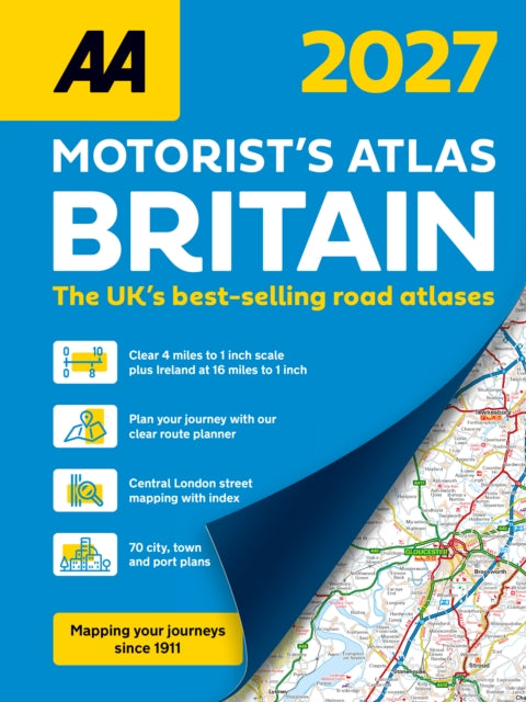 Motorists Atlas Britain 2027 Spiral By Aa Publishing