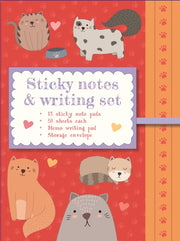 Sticky Notes & Writing Set Cute Cats
