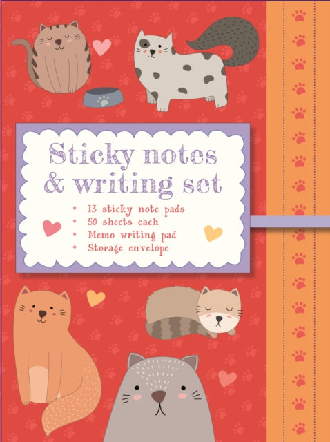 Sticky Notes & Writing Set Cute Cats
