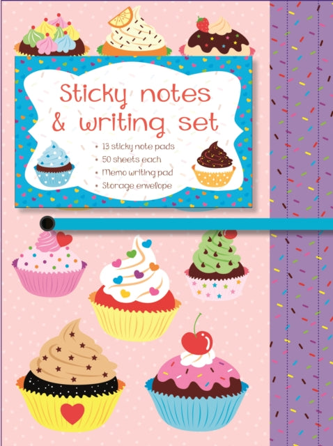 Sticky Notes & Writing Set Cupcakes