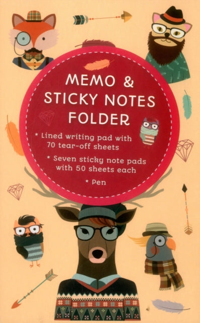 Memo Sticker Folder Hipster Animals