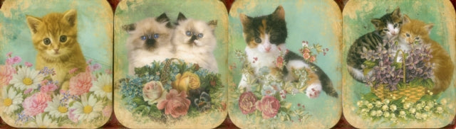 4 Mini Pads Vintage Kittens