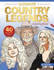 Ultimate Country Legends Coloring Book By Publishing, Schiffer