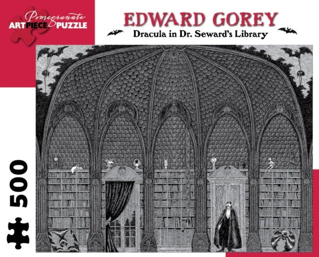 Gorey Dracula In Library