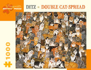 Ditz Double Catspread 1000 Pc Jigsaw By Ditz Double Catspread 1000 Pc Jigsaw