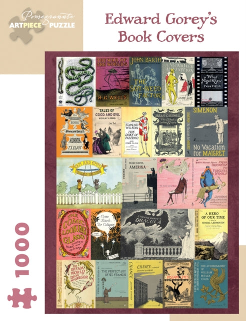 Edward Gorey Book Covers 1000piece Jigsa By Edward Gorey Book Covers 1000piece Jigsa