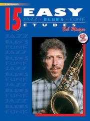 15 Easy Jazz Blues & Funk Etudes Eb Cd By Mintzer, Bob