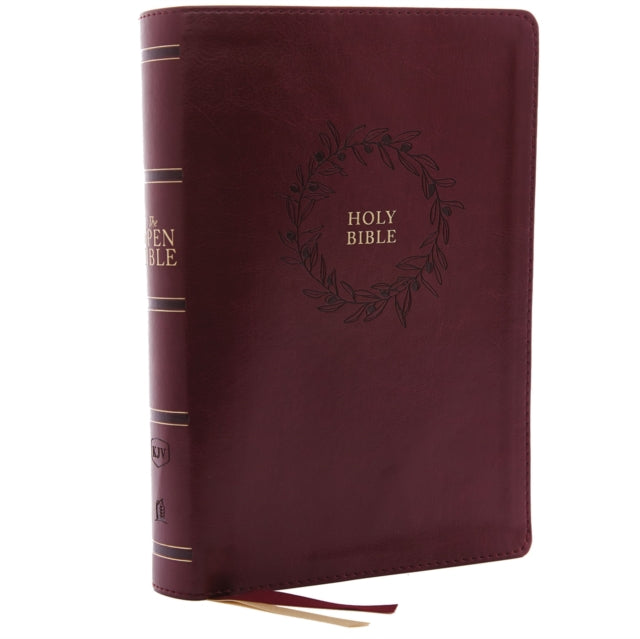 Kjv Open Bible Leathersoft Burgundy Red