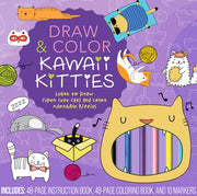 Draw & Colour Kawaii Kitties Kit