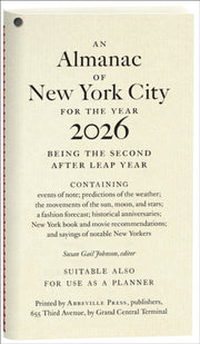 Almanac Of New York City For The Year 2 By Johnson Susan Gail