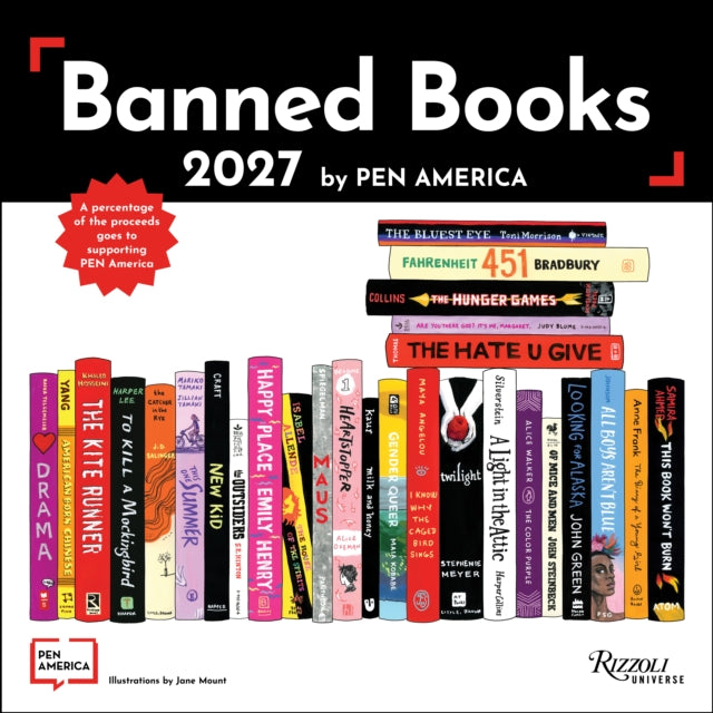 Banned Books 2027 Wall Calendar By Pen America