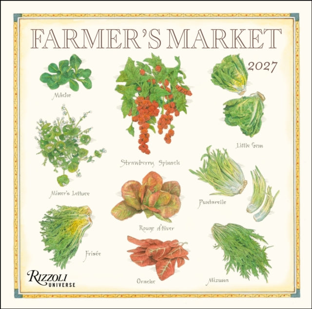 Farmers Market 2027 Wall Calendar By Burgoyne, John