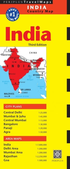 India Country Map By Periplus Editors