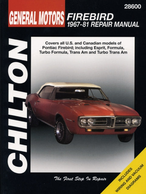 Pontiac Firebird 6781 By Haynes Publishi
