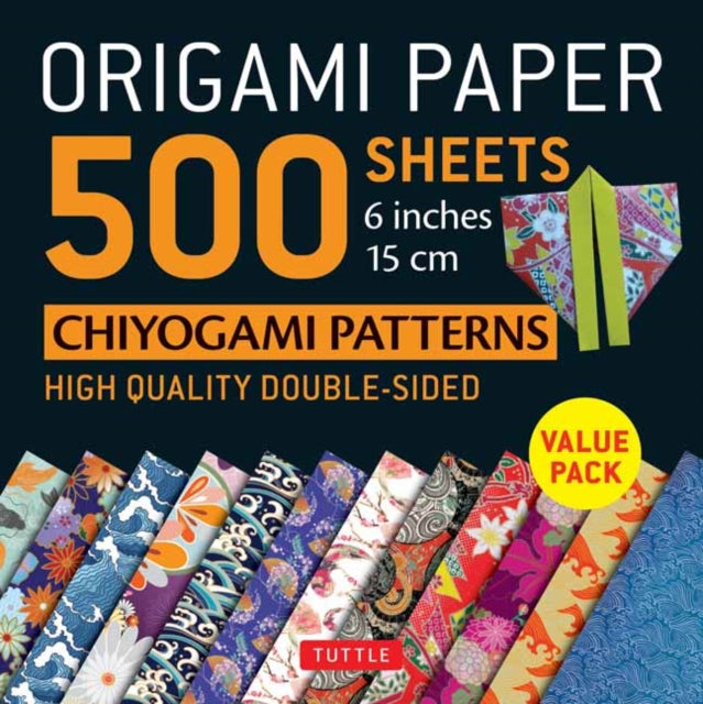 Origami Paper 500 Sheets Chiyogami Desig By Tuttle Publishing