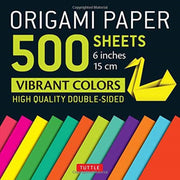 Origami Paper 500 Sheets Vibrant Colours