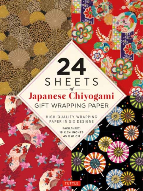 24 Sheets Of Chiyogami Patterns Giftwrap