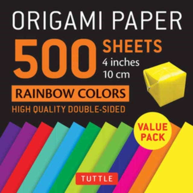 Origami Paper 500 Sheets Rainbow Colours By Tuttle Publishing