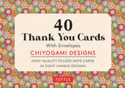 40 Thank You Cards Chiyogami Designs