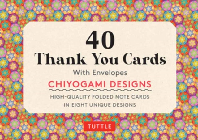 40 Thank You Cards Chiyogami Designs