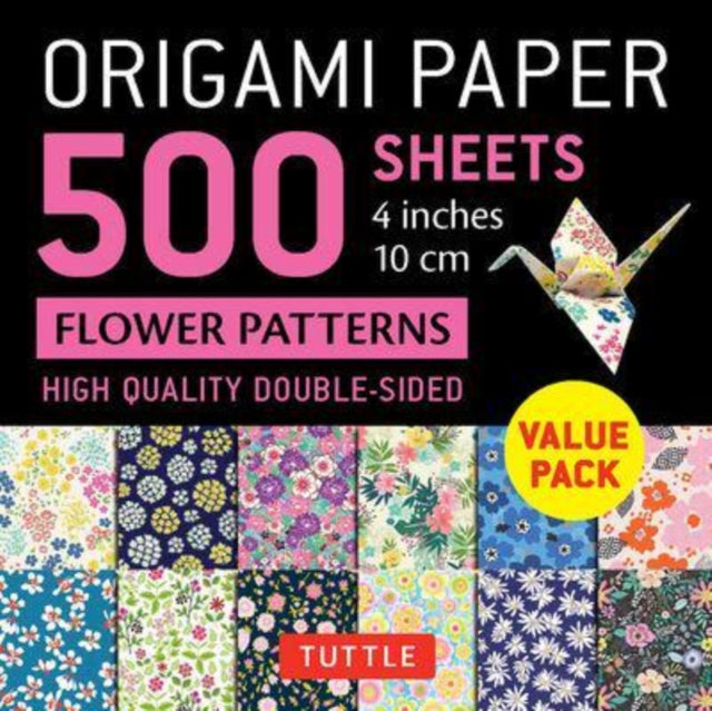 Origami Paper 500 Sheets Flower Patterns