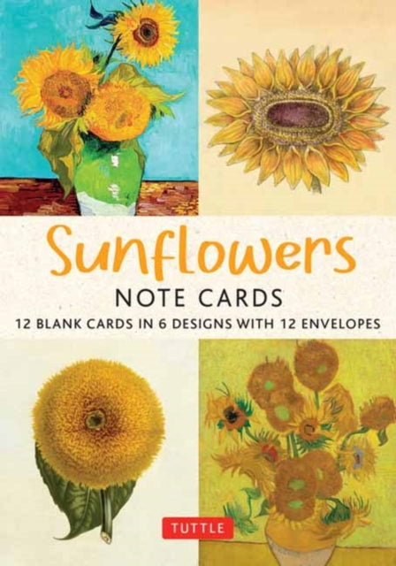 Sunflowers 12 Blank Note Cards By Tuttle Studio,