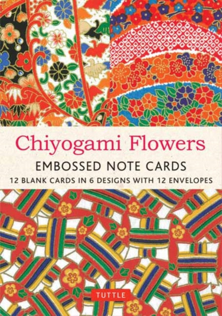 Chiyogami Flowers Note Cards 12 Cards By Tuttle Studio (ed)