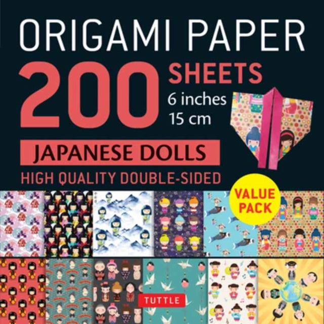 Origami Paper 200 Sheets Japanese Dolls By Studio, Tuttle