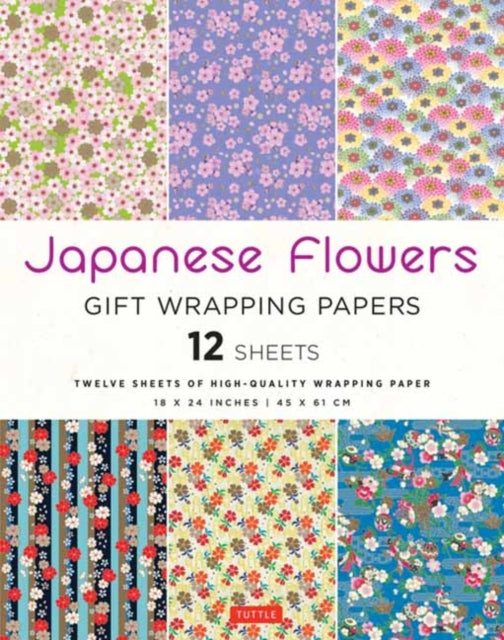 Japanese Flowers Gift Wrapping Papers 12