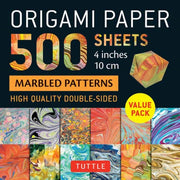 Origami Paper 500 Sheets Marbled Pattern