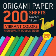 Origami Paper 200 Sheets Vibrant Colors