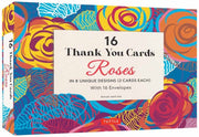 16 Thank You Cards Roses By Tuttle Studio,