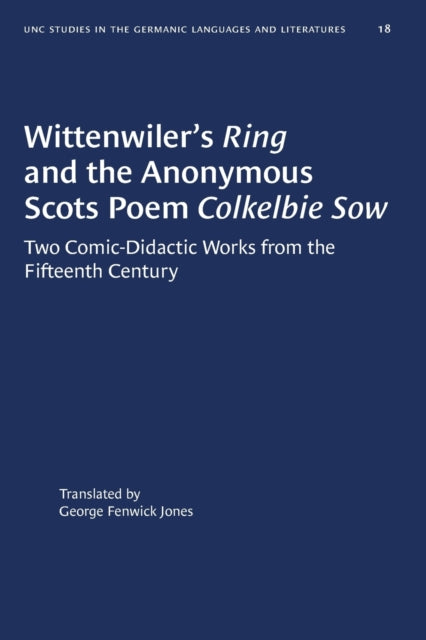 Wittenwilers Ring And The Anonymous Sco