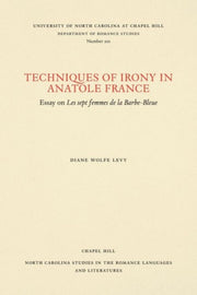 Techniques Of Irony In Anatole France